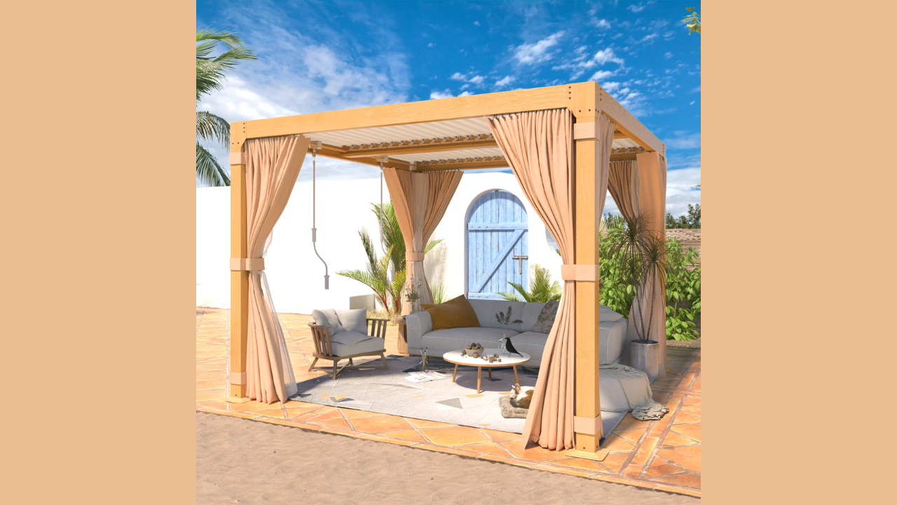 The Ultimate Outdoor Retreat: EROMMY 10x10 Pergola with Adjustable Roof